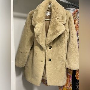 Faux fur coat